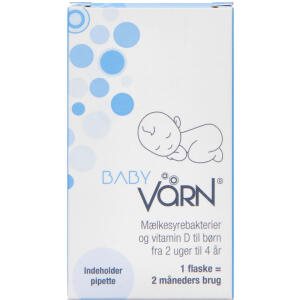 BabyVärn Mælkesyrebakterier og Vitamin D, 9 ml (Udløb: 11/2025)